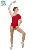 BODY IN LYCRA MONOSPALLA MEZZA MANICA ROSSO DONNA